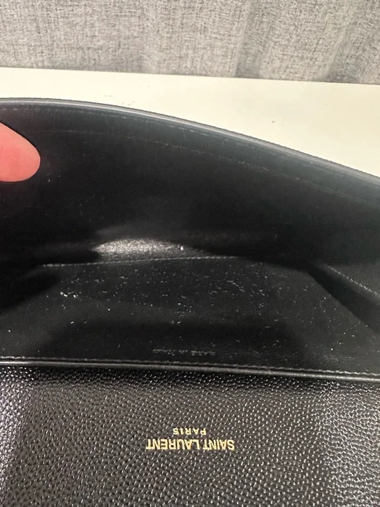 Authentic yves saint Laurent black uptown chain wallet. - Picture 6 of 15